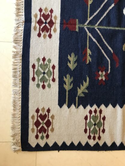 Royal Blue Bagicha Rug 5x8’ - Image 4